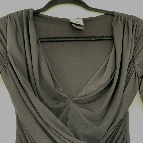 AQ/AQ Black Bodysuit Sz XS/ UK 6 - Picture 5 of 5